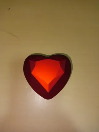Caja Corazón Rojo con foco para Anillo
