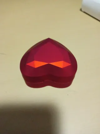 Caja Corazón Rojo con foco para Anillo