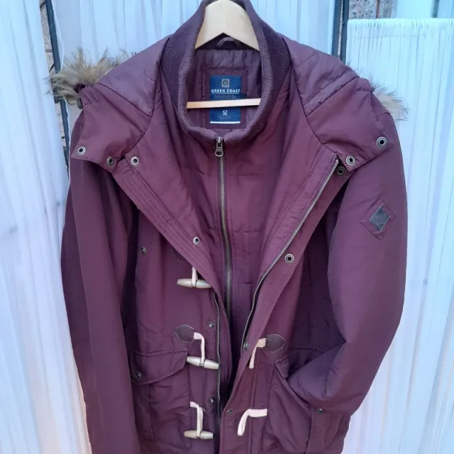 Parka burdeos Green Coast Talla 52
