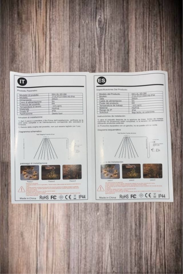 Luces LED Multicolor para Árbol de Navidad