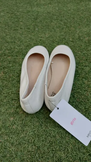 Bailarinas Mango Blancas Talla 35
