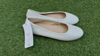 Bailarinas Mango Blancas Talla 35