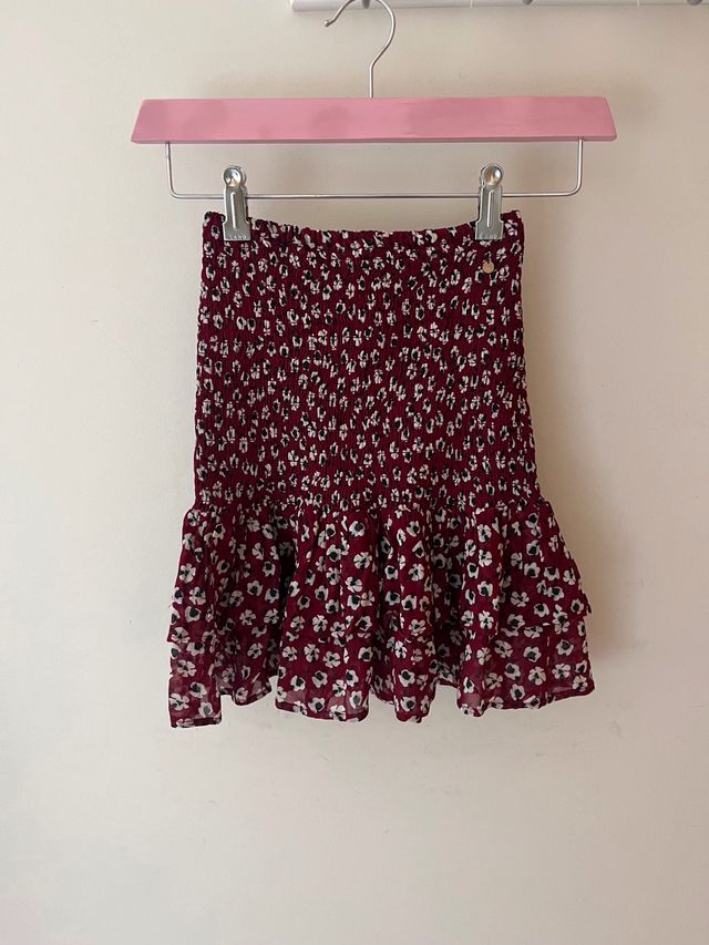 Falda corta estampada