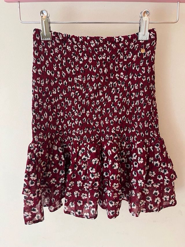 Falda corta estampada