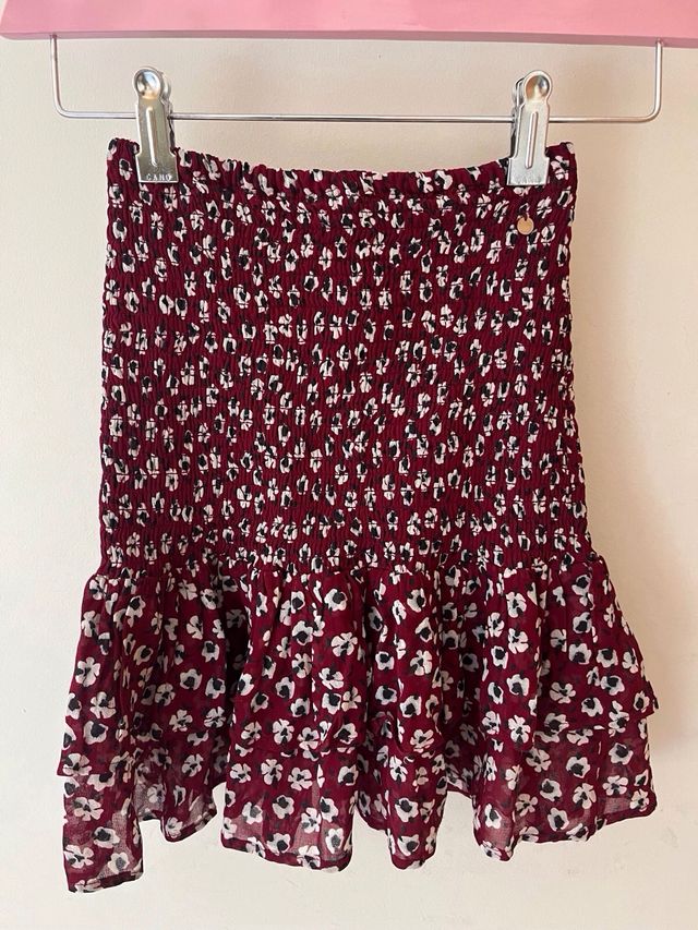 Falda corta estampada