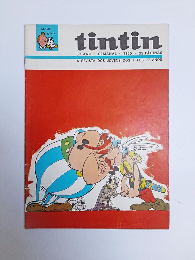Revista Tintin Nº 7 - 5º Ano - 08-07-1972