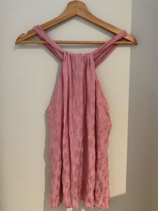 Top rosa halter