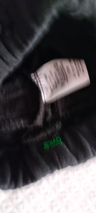 Pantaloni neonato neri con tasche