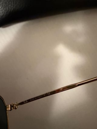 Occhiali da sole Ray-Ban esagonali oro