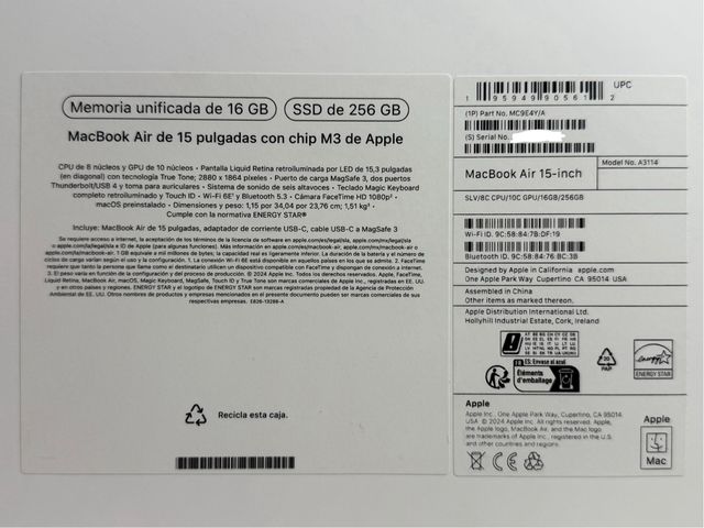 OFERTA Macbook Air M3 15 16Gb Sellado 3A Garantia