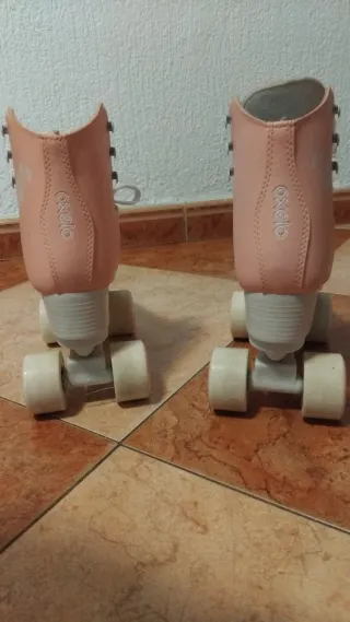 Patines de cuatro ruedas Oxelo rosas talla 37