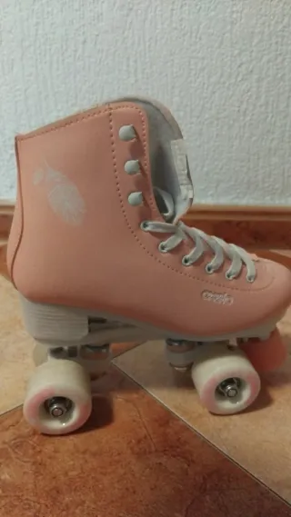 Patines de cuatro ruedas Oxelo rosas talla 37