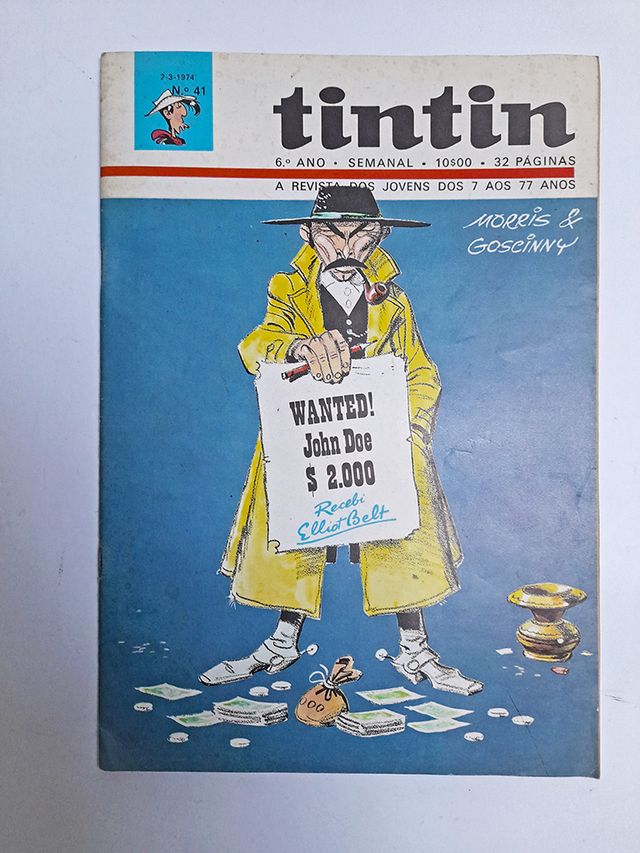 Revista Tintin Nº 41 - 6º Ano – 02-03-1974