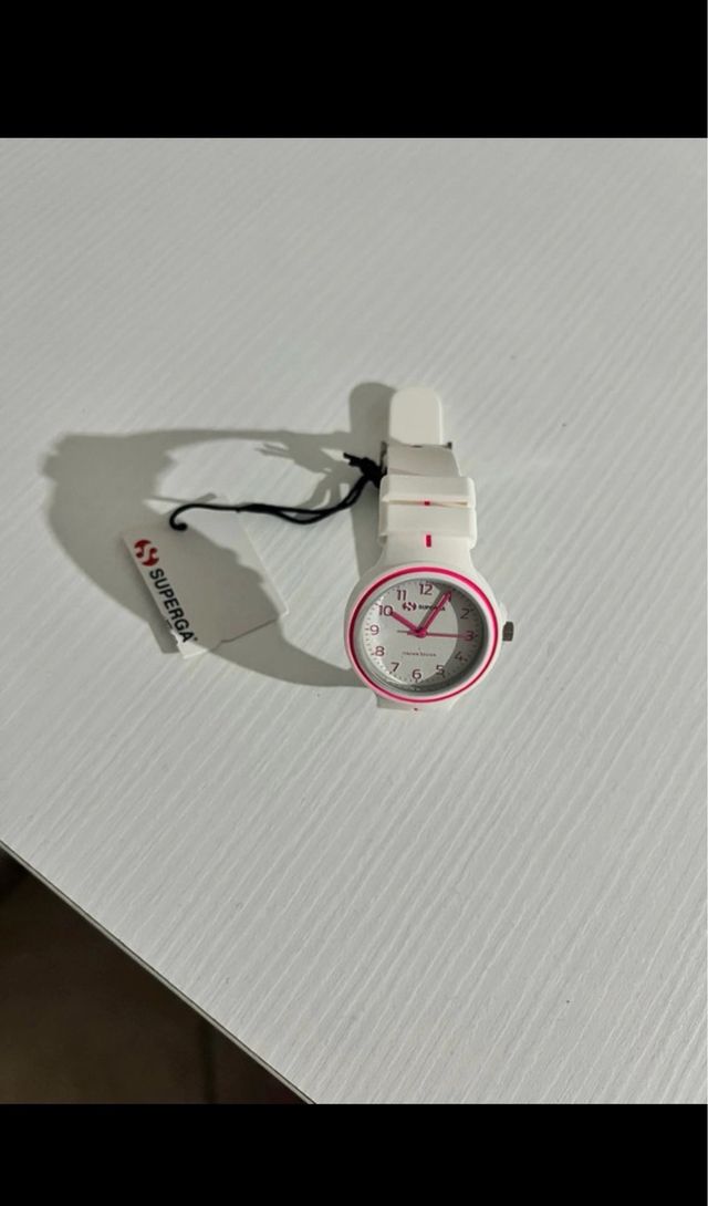 Orologio Superga bianco e fucsia