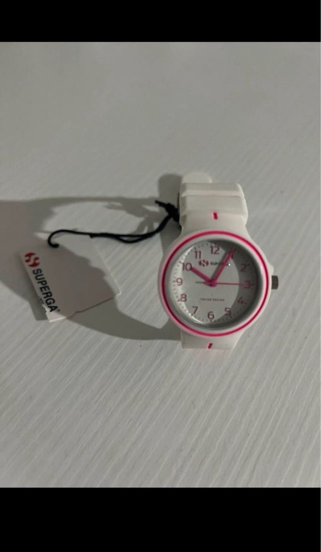 Orologio Superga bianco e fucsia