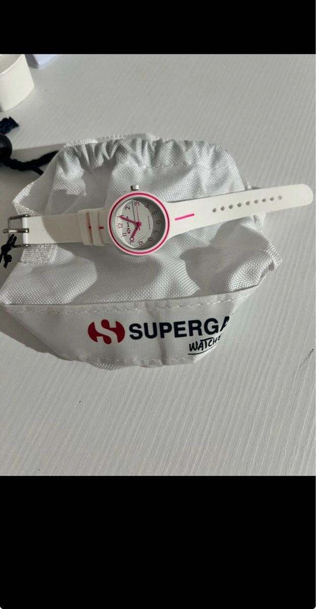 Orologio Superga bianco e fucsia