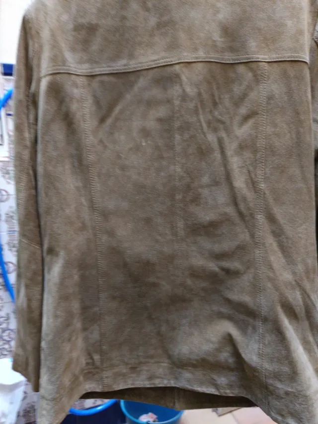 Chaqueta Punt Roma piel serraje marrón