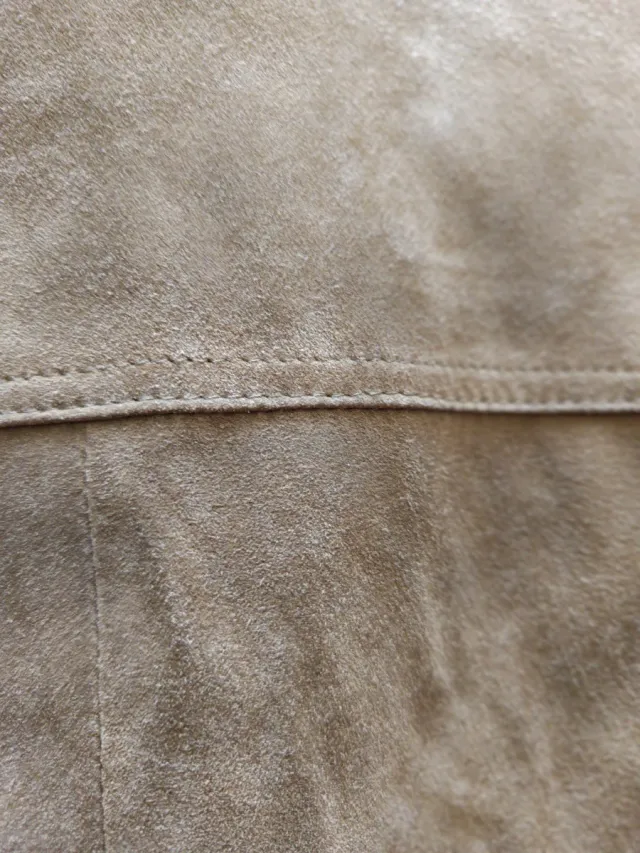 Chaqueta Punt Roma piel serraje marrón