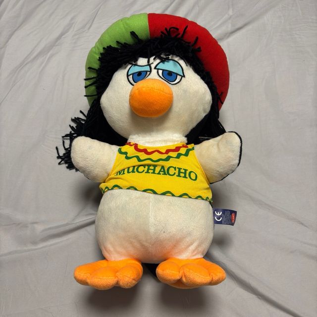 Peluche Pingüino Muchacho Sombrero Rasta