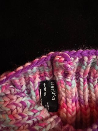 Bufanda corta circular tejida