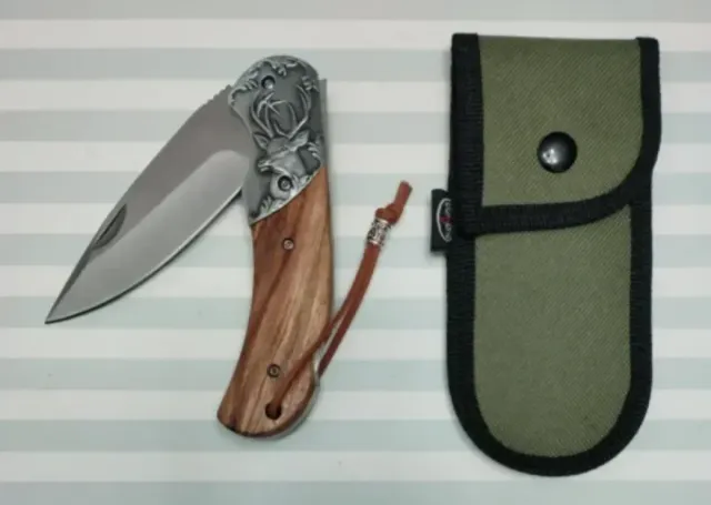 REBAJADA CON FUNDA DE REGALO. MADERA VIROLA CIERVO