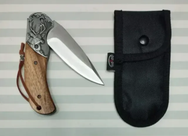 REBAJADA CON FUNDA DE REGALO. MADERA VIROLA CIERVO