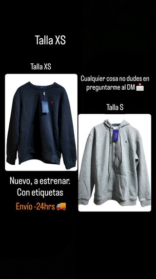 Ropa Ralph Lauren Tallas XS y S