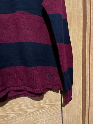 Jersey El Ganso Rayas Rojo y Negro