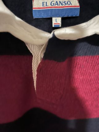 Jersey El Ganso Rayas Rojo y Negro