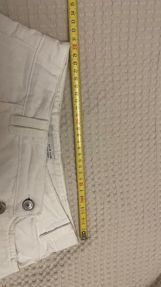 Falda pantalón Zara blanca