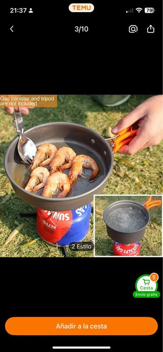 Set Cocina Camping Out-of-Doors HK-310