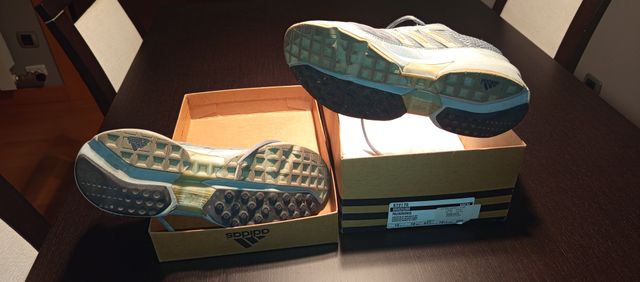 Zapatillas Adidas Iridum Gris y Doradas