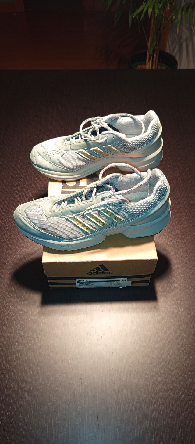 Zapatillas Adidas Iridum Gris y Doradas