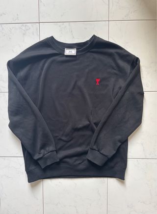 Felpa Ami Paris con cuore rosso