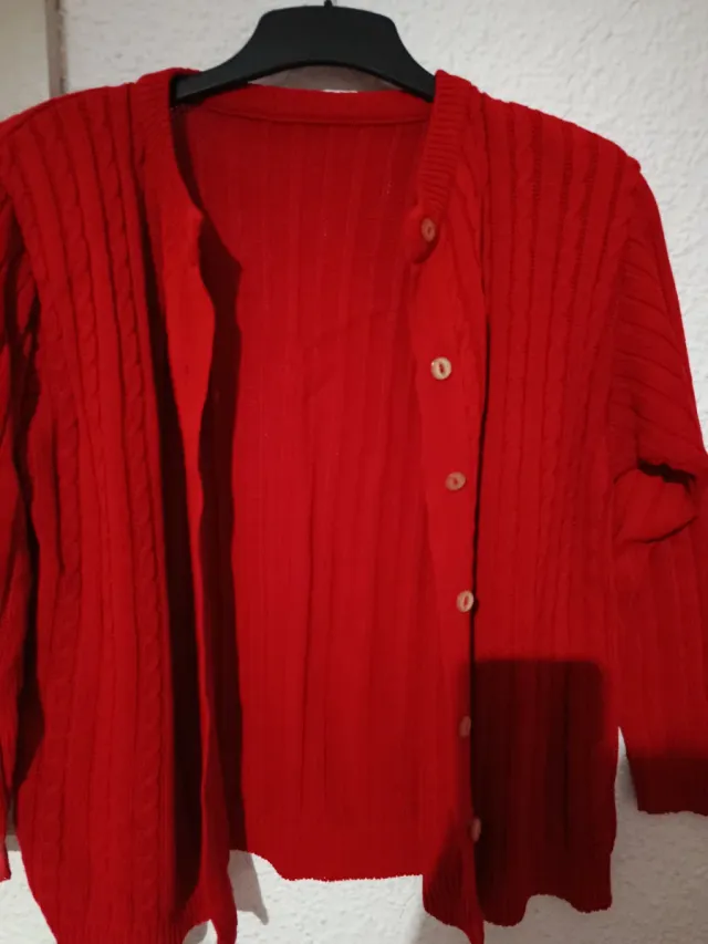 Jersey de punto rojo