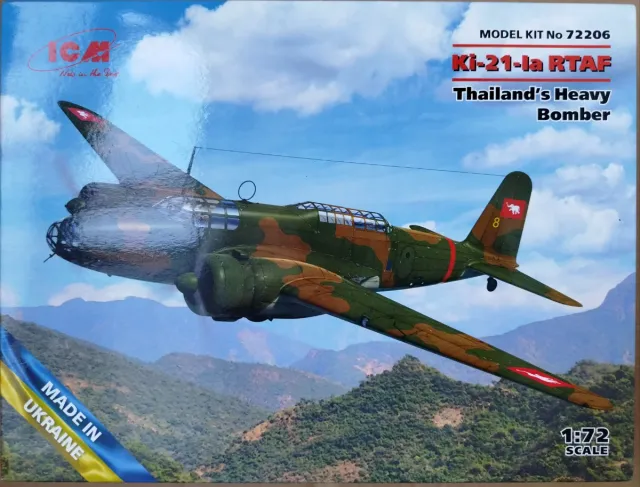 Maqueta Ki-21-la Thailand's Heavy Bomber ICM 72206