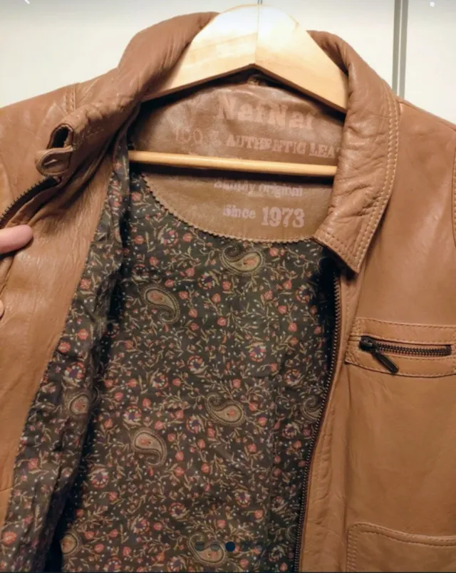 Cazadora 100% Cuero Marrón