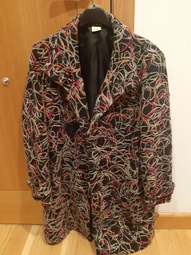 Abrigo estampado multicolor