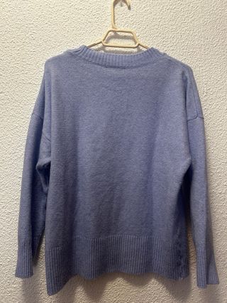 Jersey punto mujer cuello pico