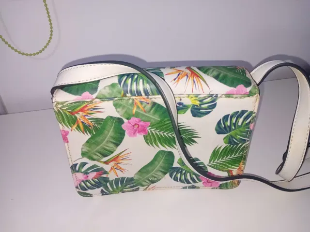 Bolso de hombro estampado tropical