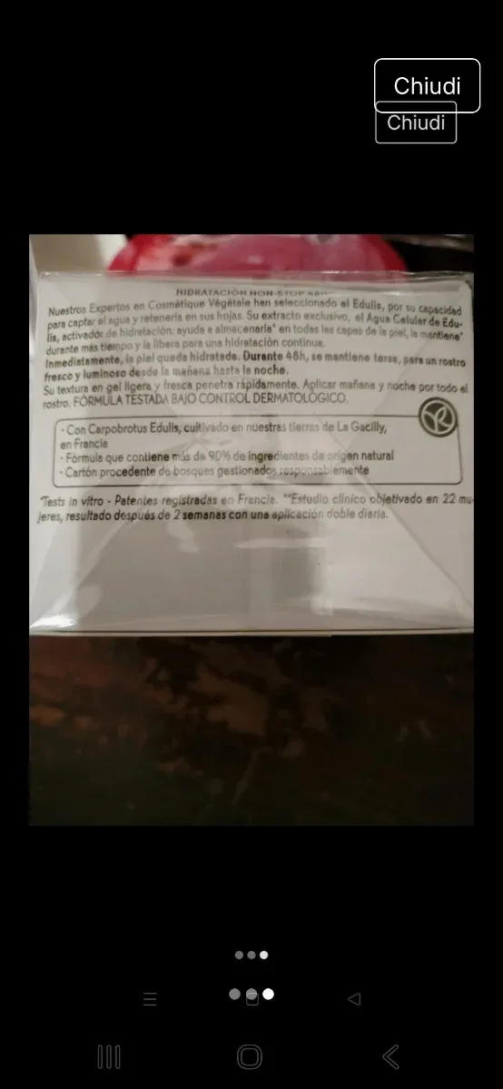 Yves Rocher Hydra Vegetal Gel Crema