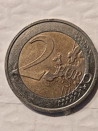 2 Euro Commemorativa Francia 25° Nastro Rosa