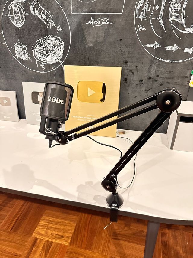 Micrófono RODE NT-USB Condensador Negro/Dorado