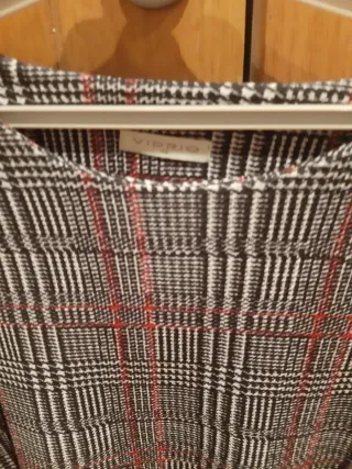 Vestido estampado cuadros