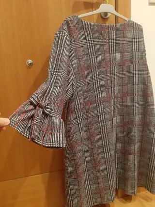 Vestido estampado cuadros