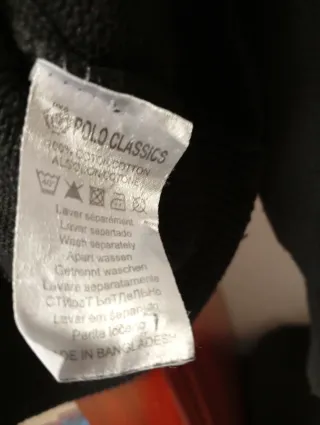 Jersey Polo Ralph Lauren cremallera gris/negro