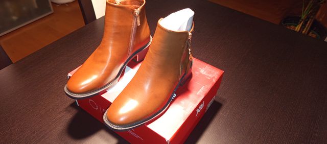 Botines mujer piel color Camel