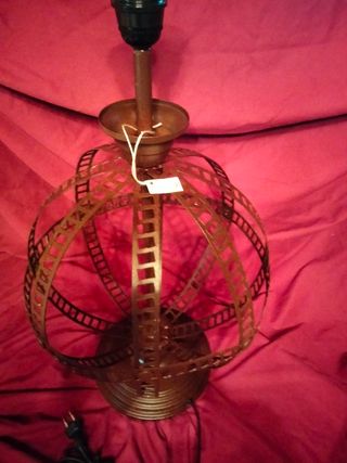 GRANDI LAMPADE DA TAVOLO IN FERRO WENGÉ