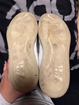 Zapatillas Zara Botín Blancas Talla 41