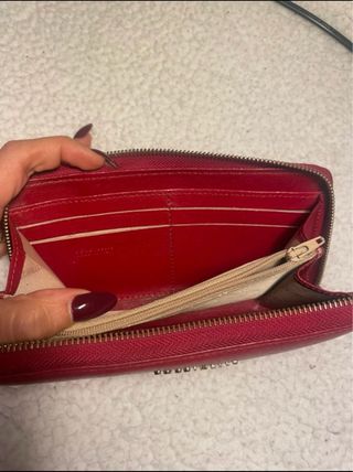 Cartera Coccinelle Piel Roja